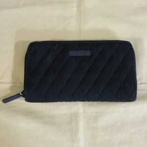 Vera Bradley Zippy Dark Blue Wallet